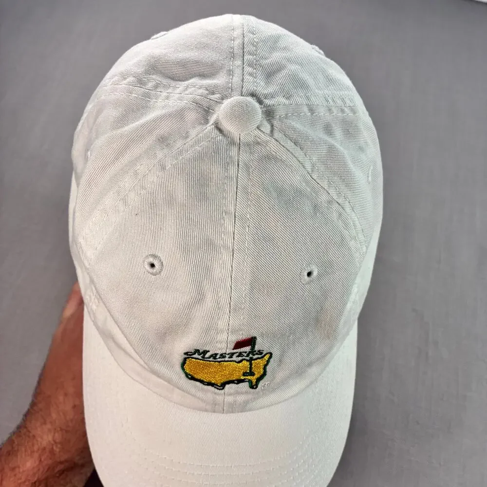 Masters Golf Tournament White Adjustable Hat American Needle Augusta Cap